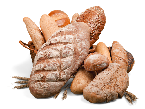 Brot und Brötchen im Korb